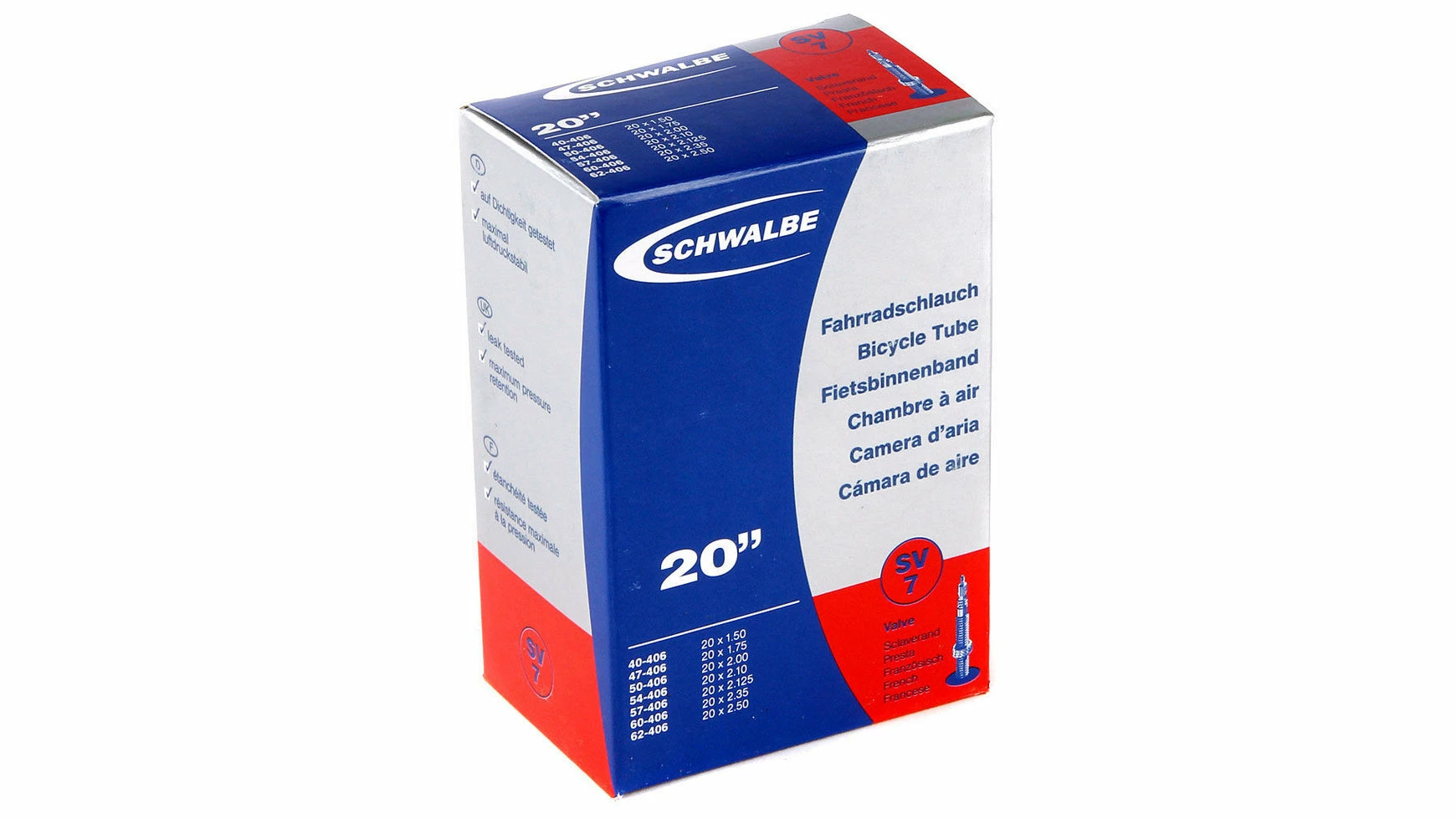 Schwalbe SV 7 Schlauch 20 Zoll 3 Schwalbe SV 7 Schlauch 20 Zoll